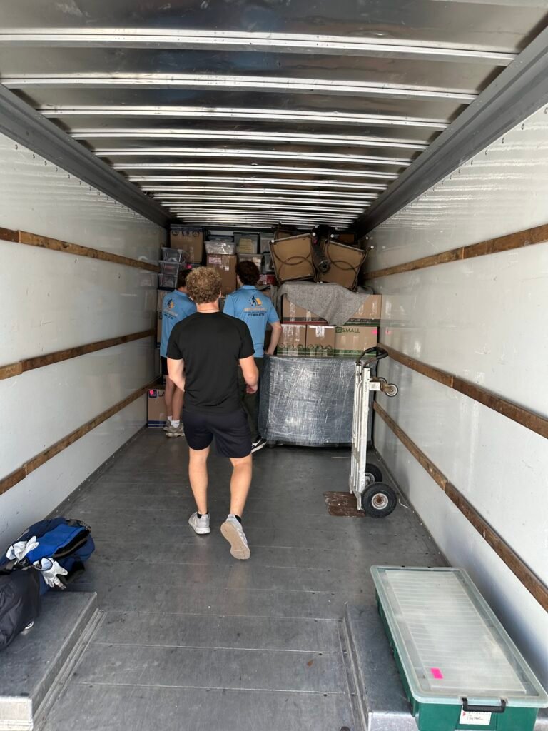 Tampa Bay movers Merit and Muscle Moving truck interior loaded